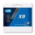 KMC Ketting X9 silver/grey 116 l workshop box per 25