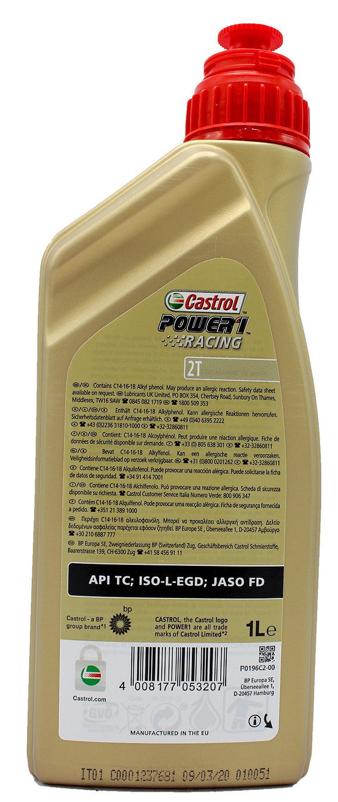 Castrol Olie Power 1 Racing 2 Takt (1 liter)