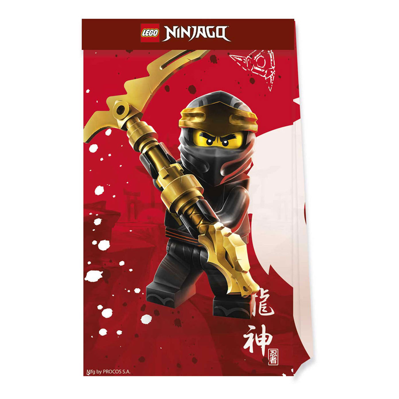 Globos Papieren Feestzakjes FSC City Ninjago, 4st.