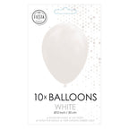 Globos Ballonnen Wit 30cm, 10st.