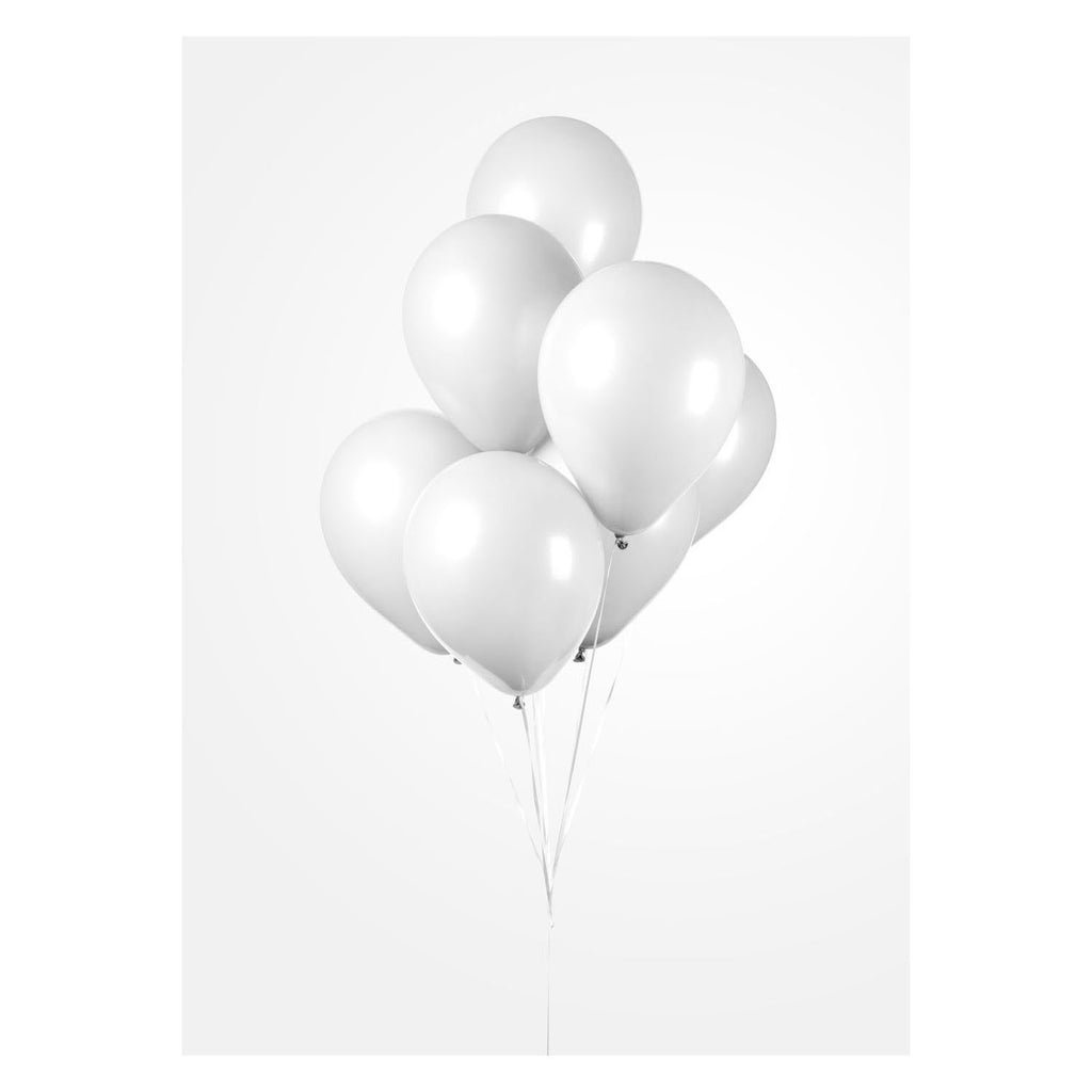 Globos Ballonnen Wit 30cm, 10st.