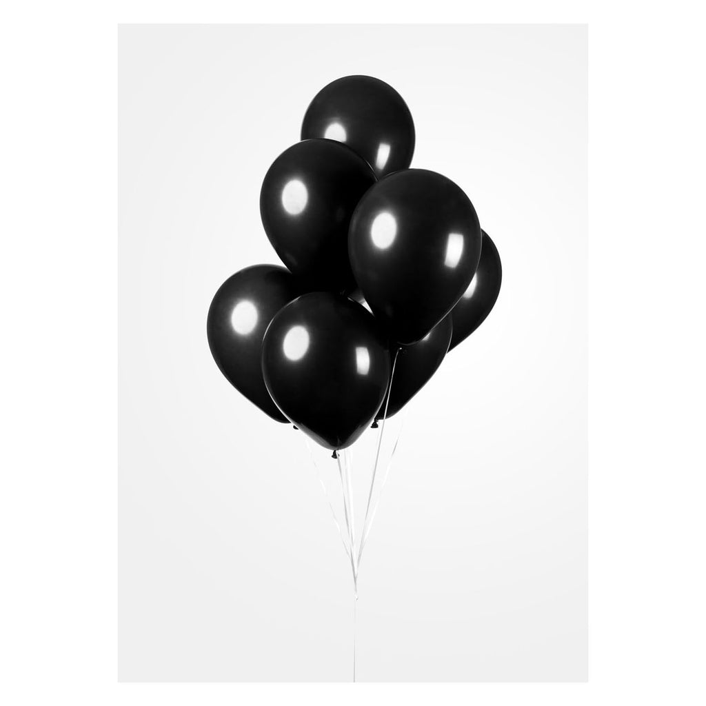 Globos Ballonnen Zwart 30cm, 10st.