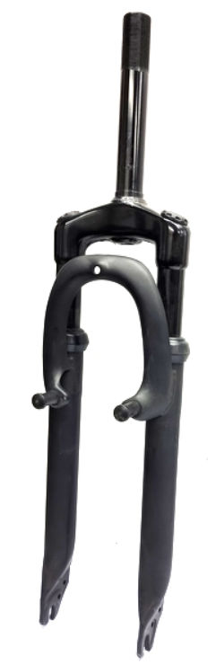 Hzb verende voorvork 24 inch / 507 v-brake mat zwart 1 inch / 155 mm