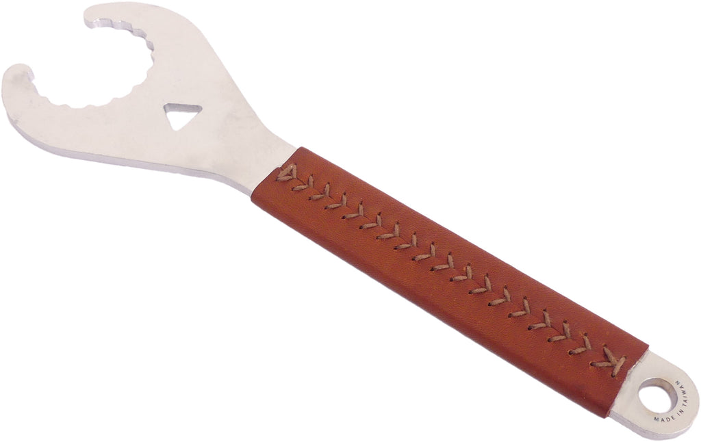 Emfiss Montagesleutel Bracketadapter incl. crankmontagesleutel - Leren handvat