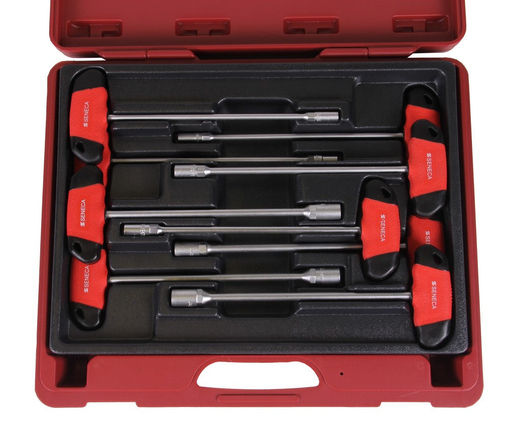 Seneca - Seneca - Seneca - Seneca - Seneca - Seneca - Seneca - Dopschroevendraaierset Seneca met t-handvat 9 delig professioneel (5 t m 13 mm)
