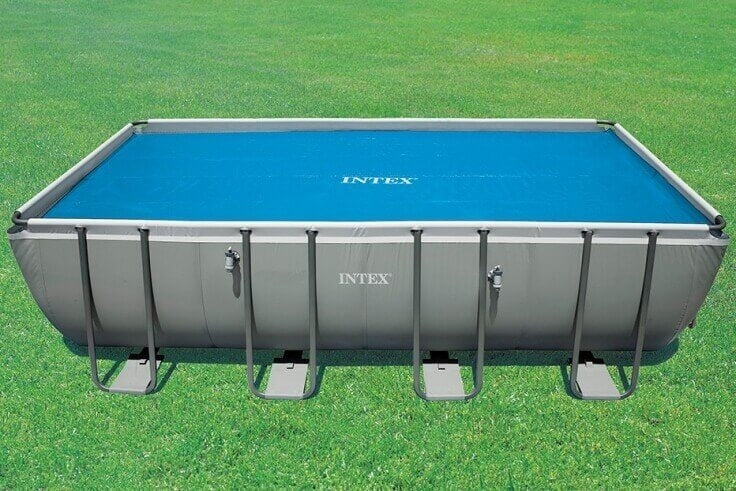 intex solar pool cover, fits 16' x 8' rectangular rectangular frame pools