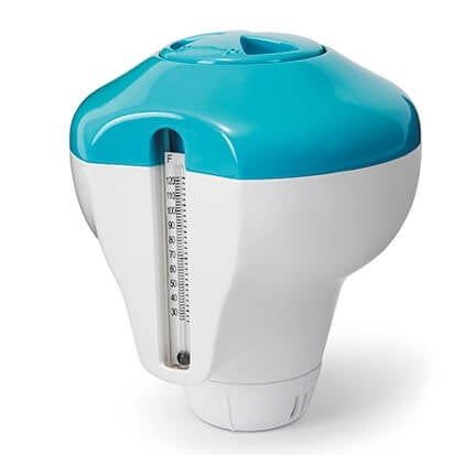 intex 2-in-1 chloordrijver met thermometer