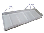 Legbordverdeler Perspex Tego Metall 34 x 7.5 cm voor 37 cm diepe plank