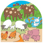 Bigjigs Houten Lagenpuzzel Boerderij, 26st.