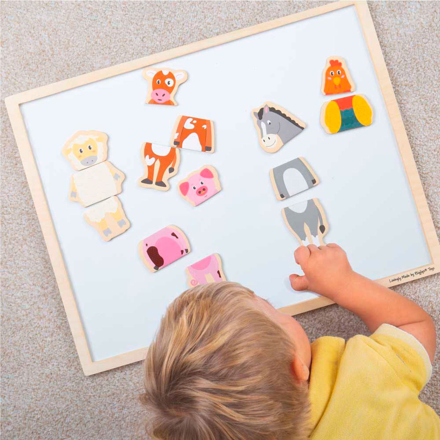 Bigjigs Mag-Play Magneet Aankleedpuzzel Boerderij