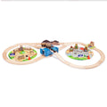 Bigjigs Houten Treinset Constructie 50dlg.