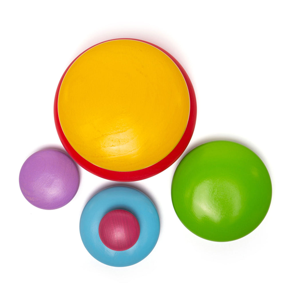 Bigjigs Houten Kiezelstenen Balansspel Regenboog