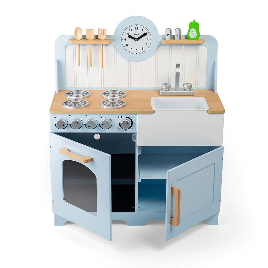 Tidlo houten speelkeuken landelijk,7dlg.