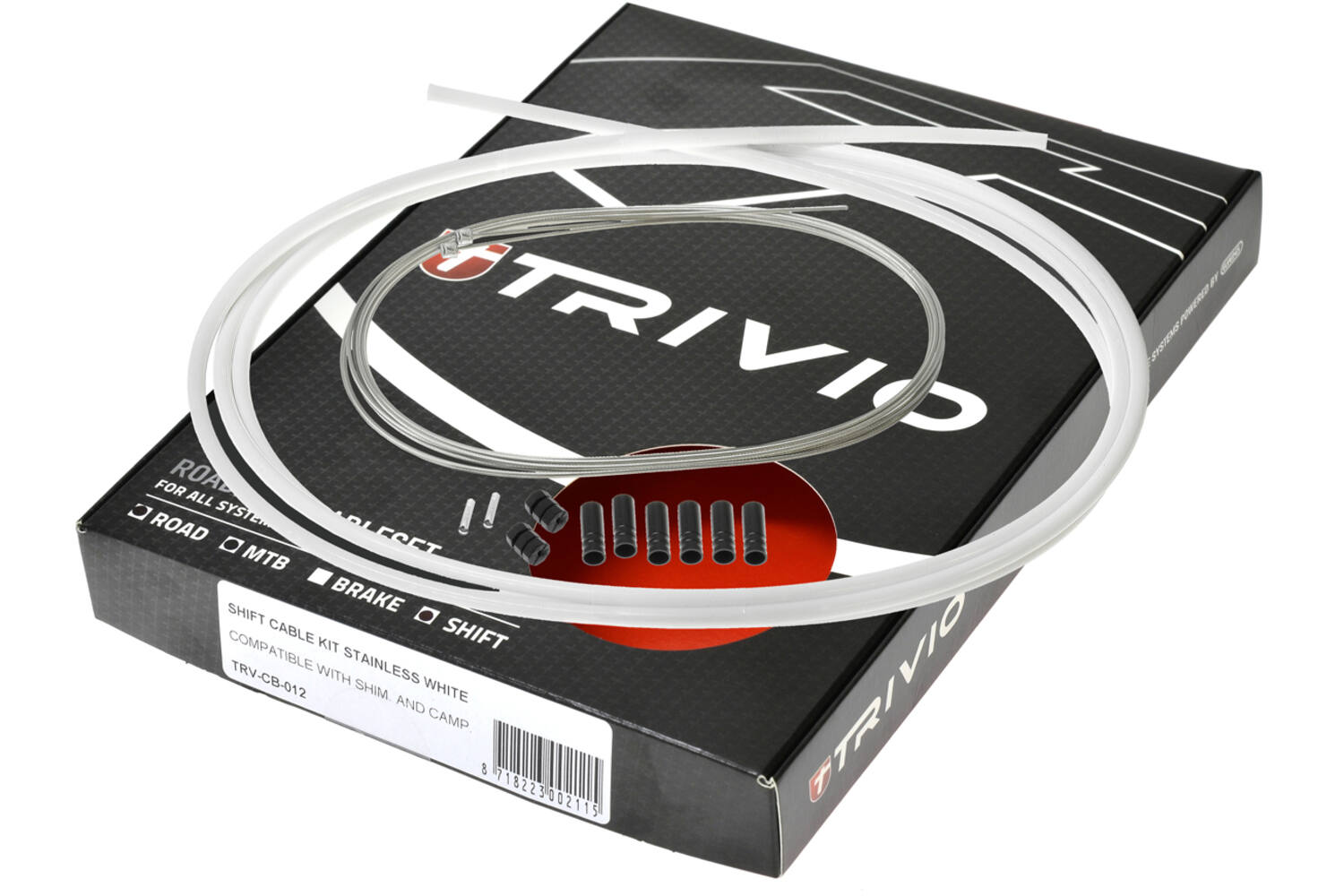 Trivio - compleet derailleur kit rvs wit