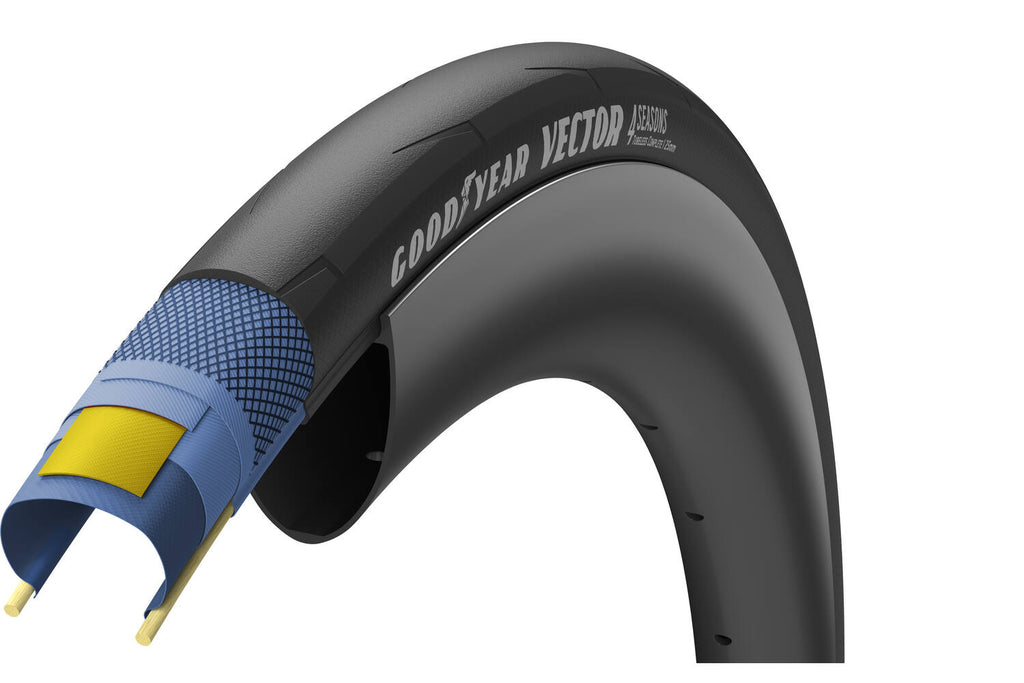 Goodyear vector 4season tubeless complete 28 folding tyre