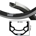 Ryde velg zac 19 mat zwart 26 inch 32 gaats 14g