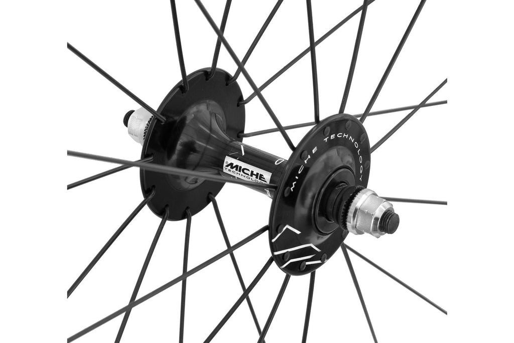 Miche Pistard wielset clincher met zwarte naaf