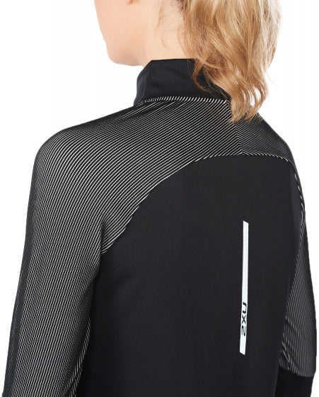 hardloopshirt Light Speed 1/2 Zip dames polyester zwart maat XS
