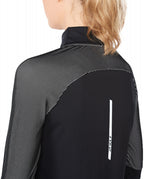 hardloopshirt Light Speed 1/2 Zip dames polyester zwart maat XS