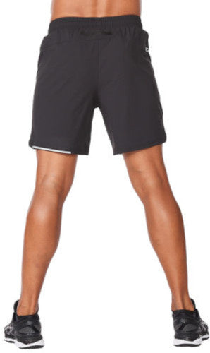 hardloopshort Aero 7 Inch heren polyester zwart maat XL