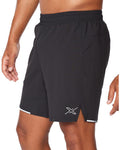 hardloopshort Aero 7 Inch heren polyester zwart maat XL
