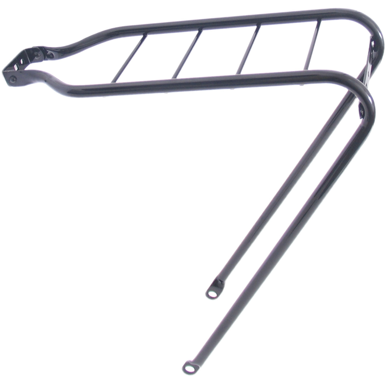 Bagagedrager Steco 26/28" met doorlopende poten - glans zwart