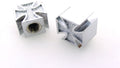 Ventieldop set 2x kruis zilver