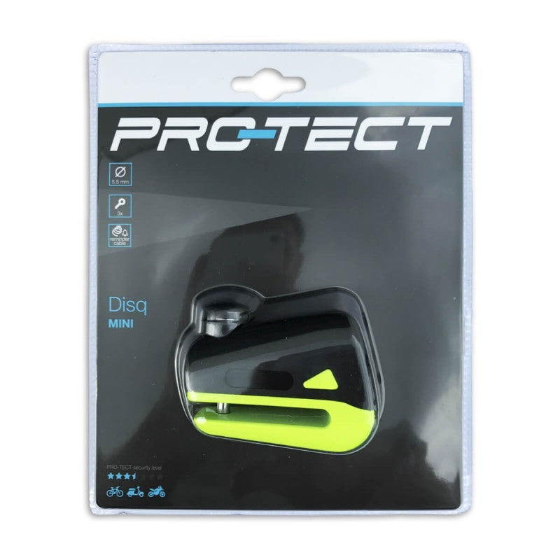 Schijfremslot Pro-Tect 5.5mm ( Met tasje en reminderkabel  )
