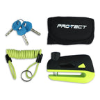 Schijfremslot Pro-Tect 10mm (met tasje en reminderkabel)
