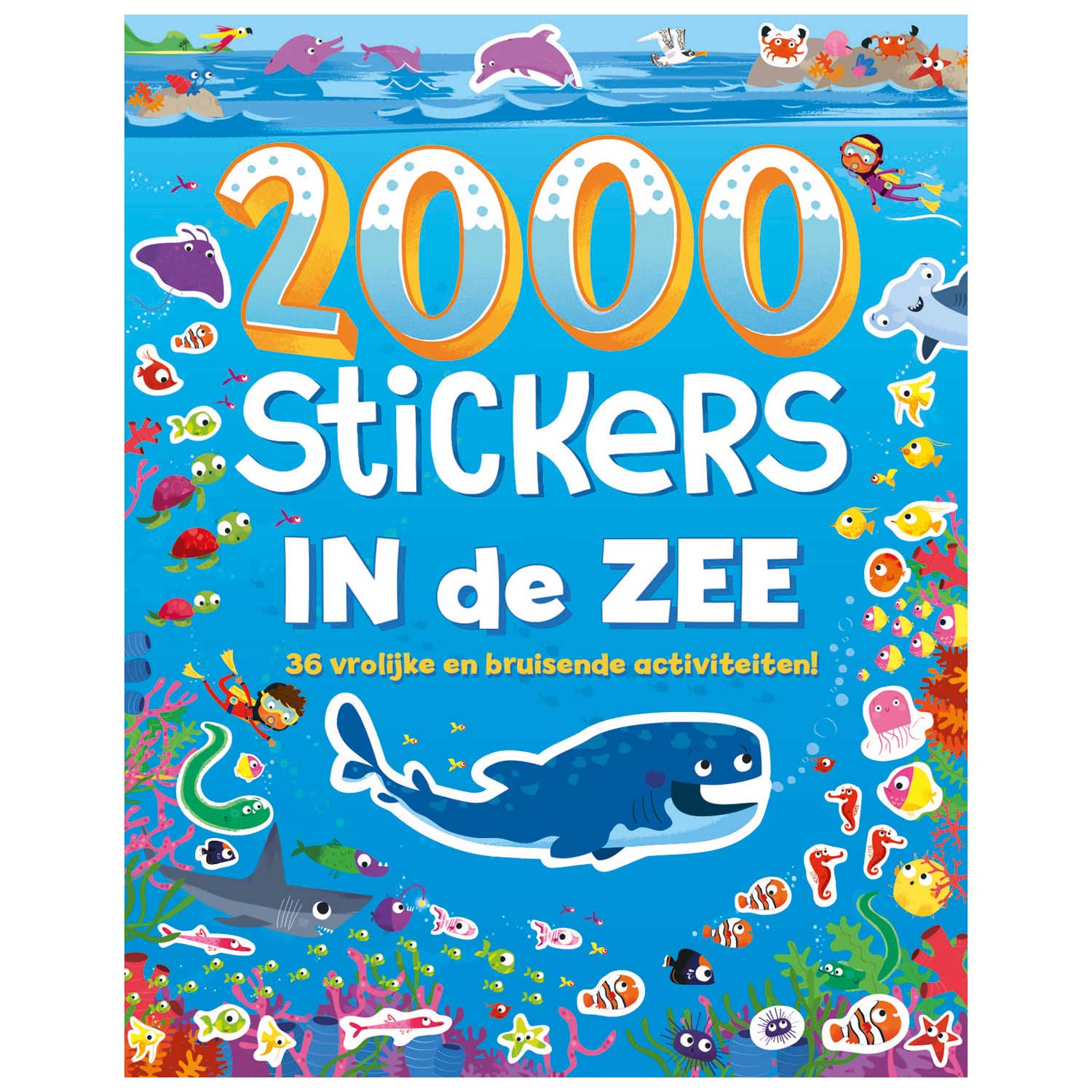 Rebo Publishers Stickerboek In de Zee, 2000 stickers