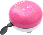 Fietsbel Ding-Dong Edge ø80mm - pink car