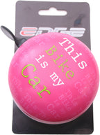 Fietsbel Ding-Dong Edge ø80mm - pink car