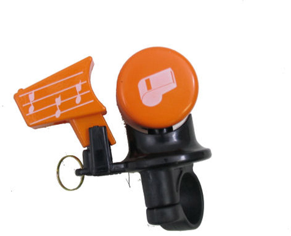 Nuvo Fietsbel met fluit oranje