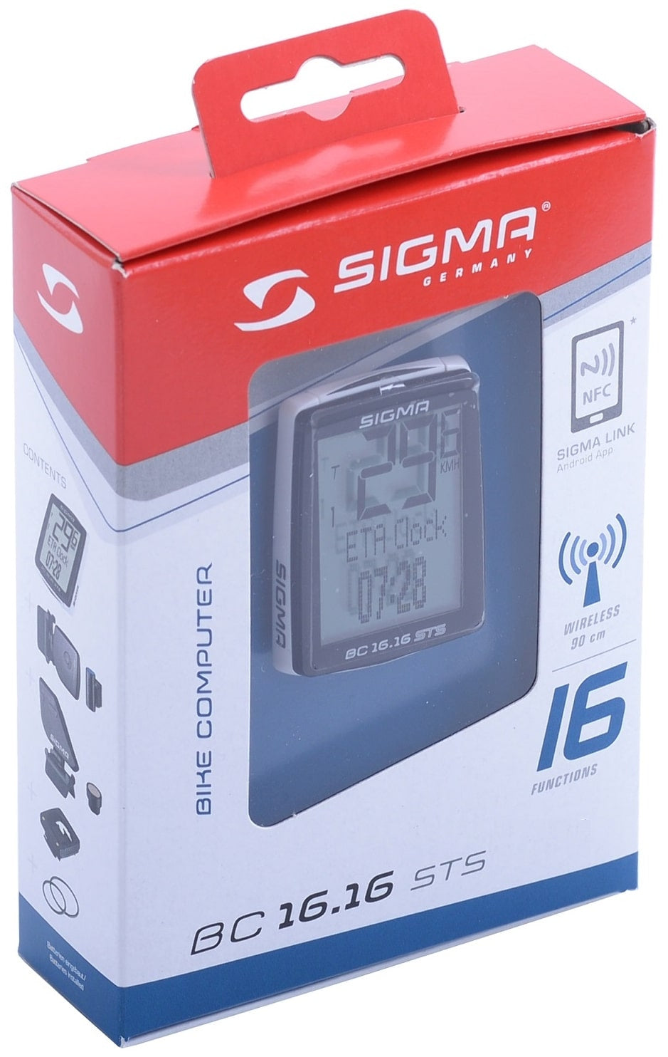 Sigma Fietscomputer BC 16.16 STS draadloos