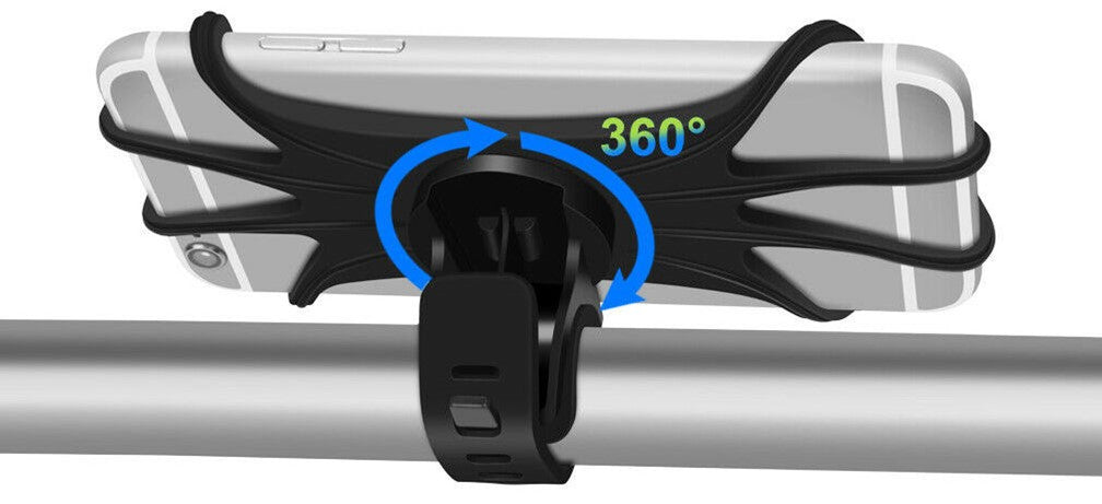 Telefoonhouder Edge EZ Fit - 360° - Siliconen - grijs