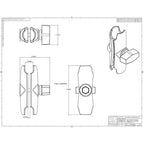 Middellange klemarm RAM Mounts 92 mm voor B-type 1" kogelbasis