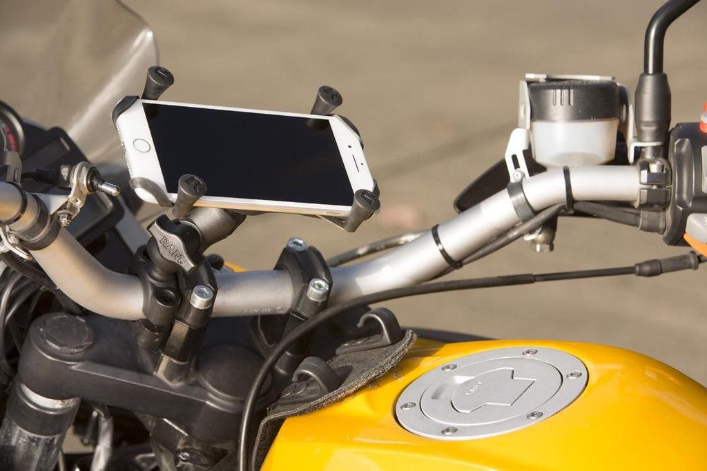 Ram mounts X-grip stuurmontage voor large smartphone RAM Mounts met korte arm tot ø25,4 mm