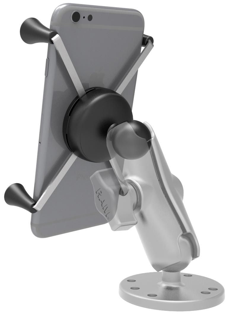 Universele X-grip voor large smartphone RAM Mounts EZ-OF/OFF met B-kogel