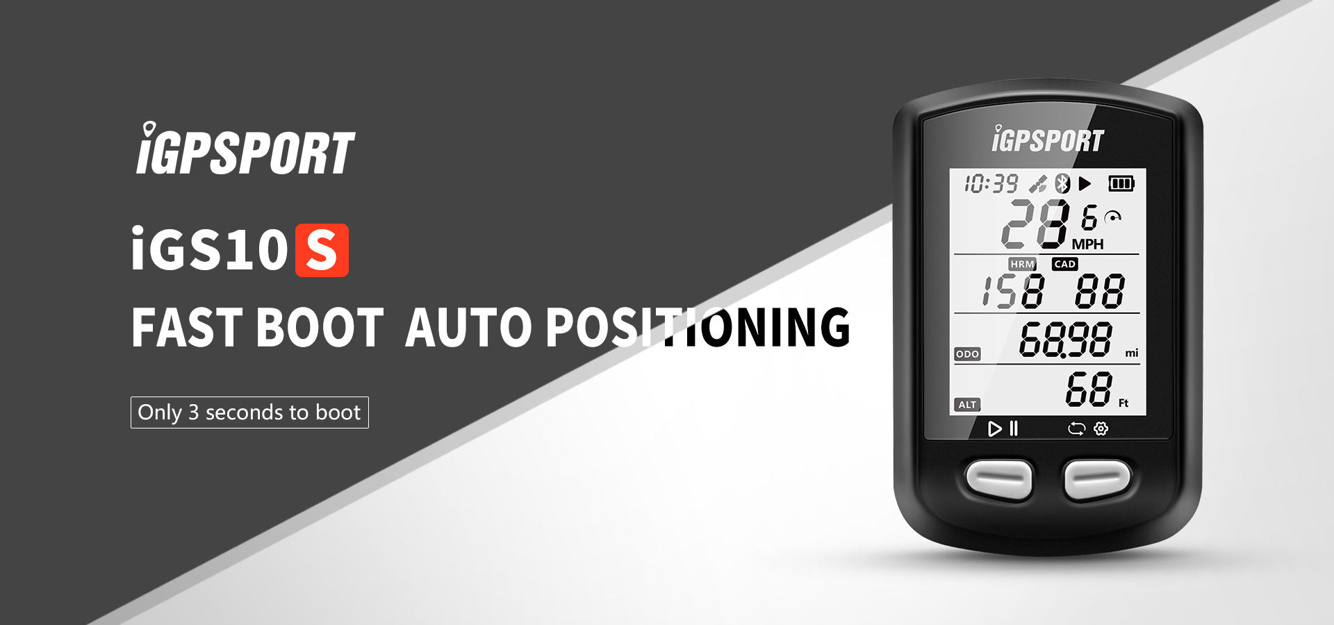 Fietscomputer iGPSPORT iGS10S GPS