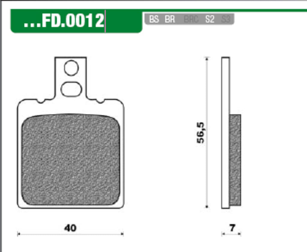 REMBLOKSET NEW FREN FD0012