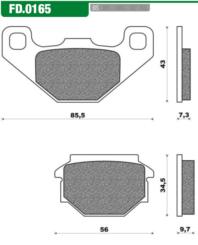 REMBLOKSET NEW FREN FD0165