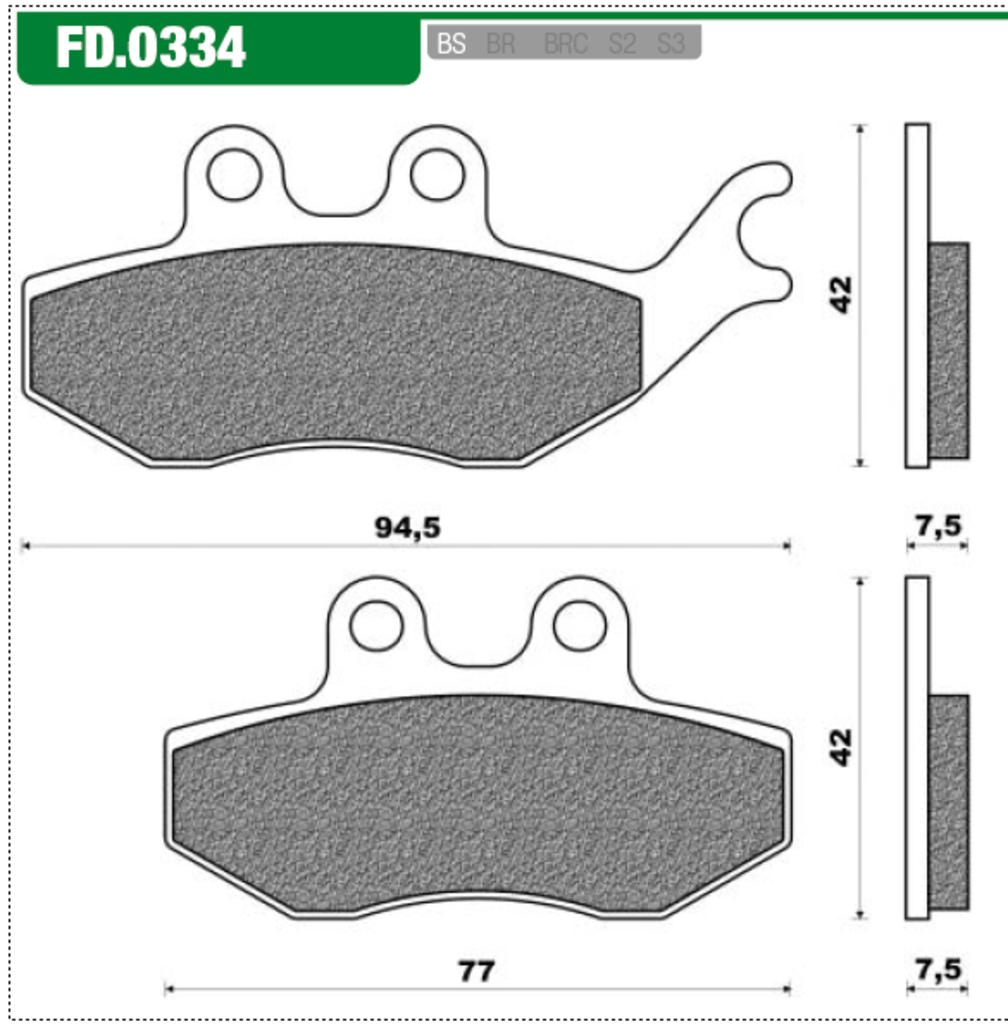 REMBLOKSET NEW FREN FD0334