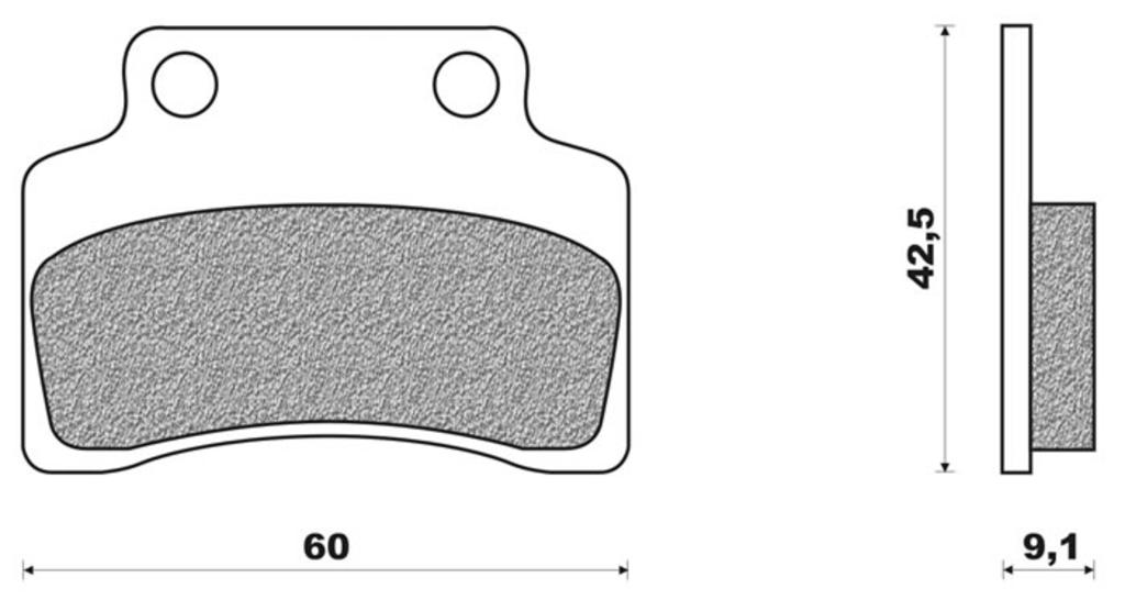 Remblokset FD0223 CPI Popcorn - Keeway Voor -