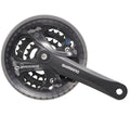 Shimano Crankstel 9 speed Altus FC-M2000 met 175mm crankarm 40 x 30 x 22T met vierkante as donkergrijs