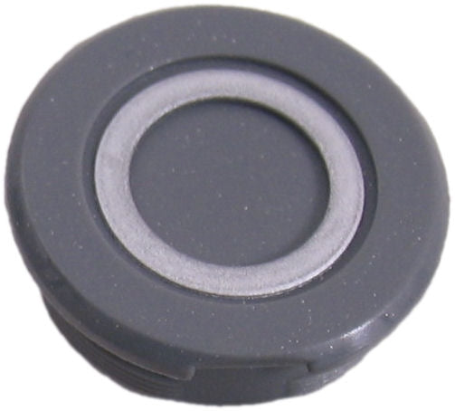 Crankdop kunststof - zilver / grijs (1 stuks)