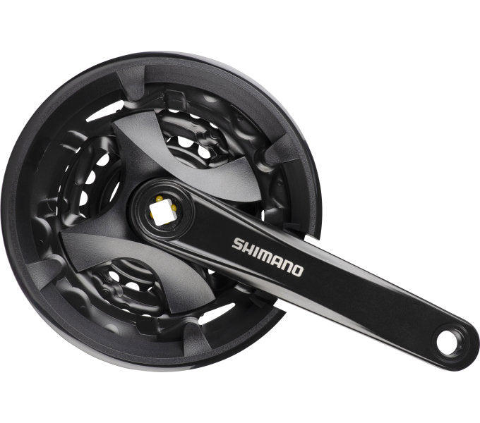 Crankstel 3 x 9 speed Shimano Altus FC-M101 met 175mm crankarm 44-32-22T voor vierkante as - zwart