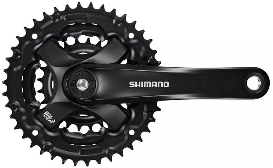 Shimano Crankstel 3 x 9 speed Altus FC-M101 170mm/44-32-22T voor vierkante as zwart (werkplaatsverpakking)