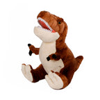DinoWorld Dinosaurus Pluche in Ei Bruin, 22cm