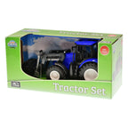 Kids globe tractor met frontlader - groen