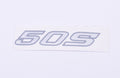 STICKER LOGO OEM ZILVER | SYM 50S